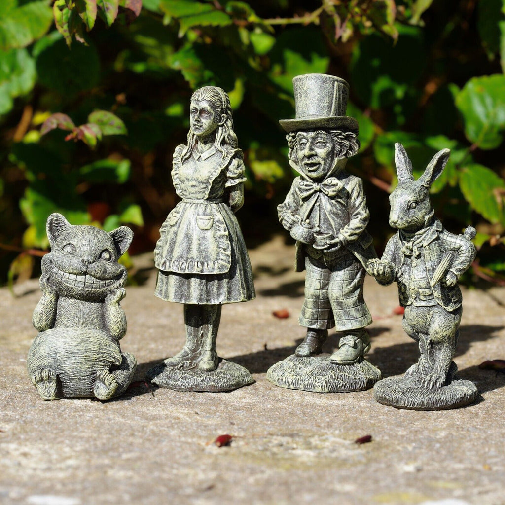 Alice in Wonderland Set 4 Garden Figures