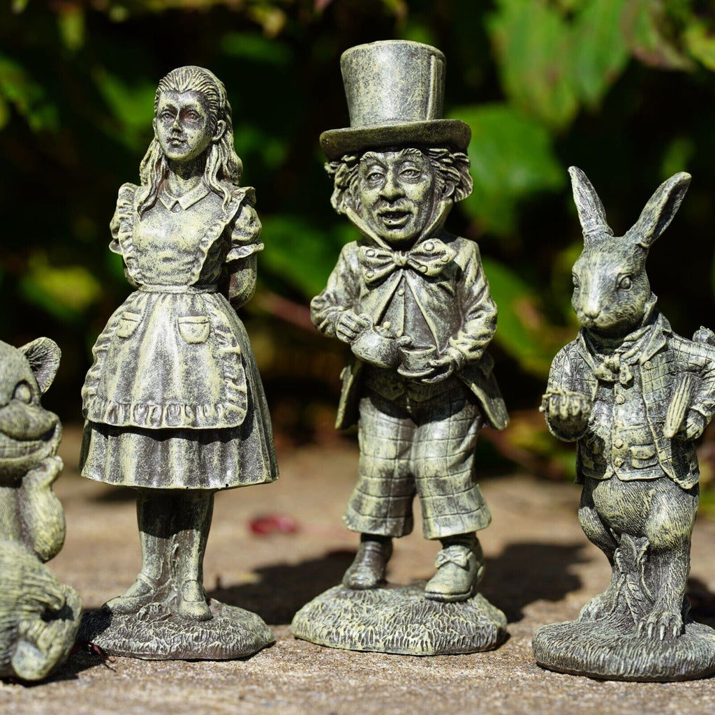 Alice in Wonderland Set 4 Garden Figures