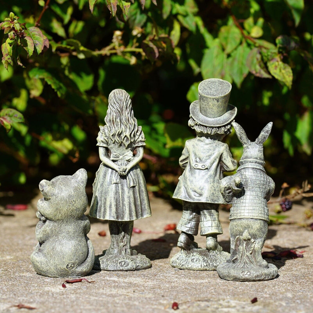 Alice in Wonderland Set 4 Garden Figures