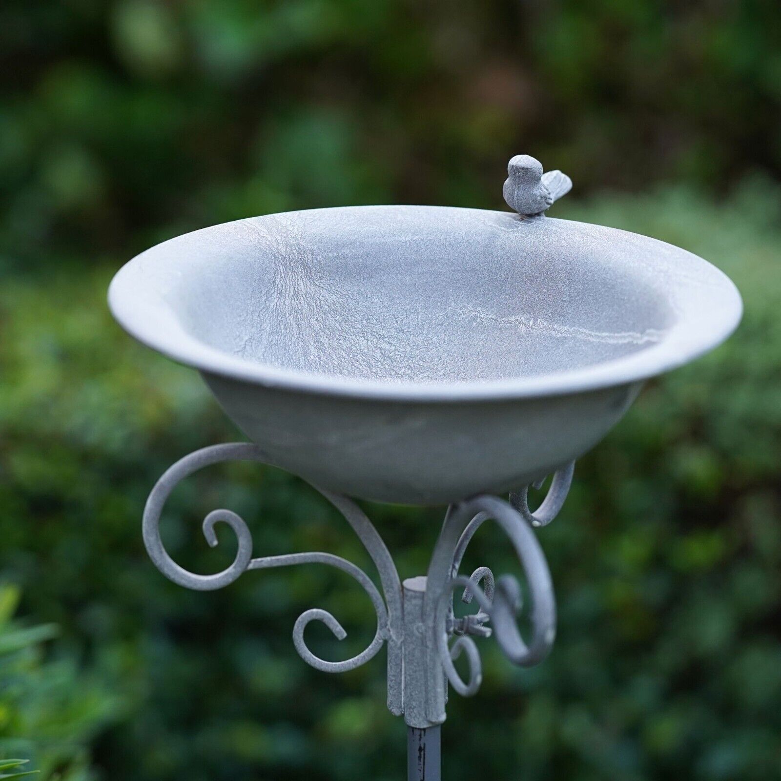 Large Cast Iron Birdbath | Wrought Outdoor Garden Ornament