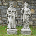 King Arthur + Queen Guinevere Large Stone Statues