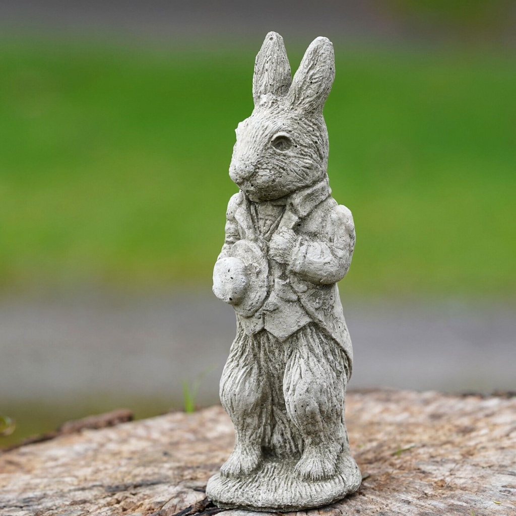 Peter Rabbit Headstone Mini Peter Rabbit Stone Statue – Burgess Home and Garden