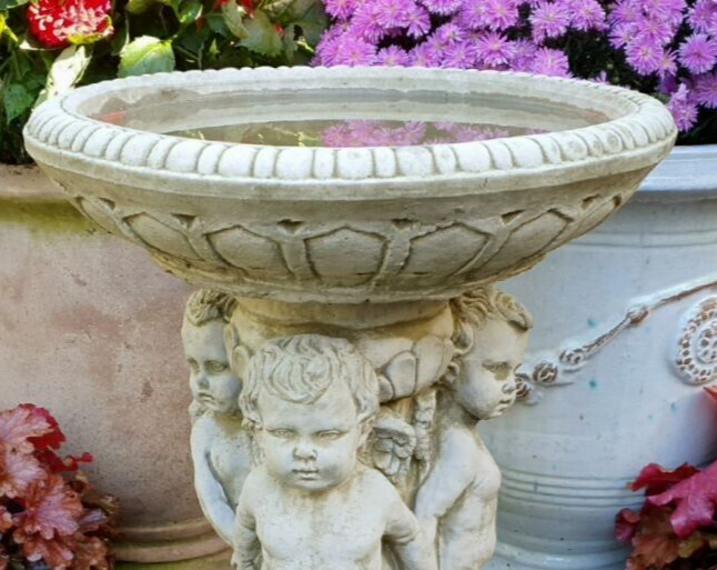Replacement Bird Bath Top Large Lid Stone Statue
