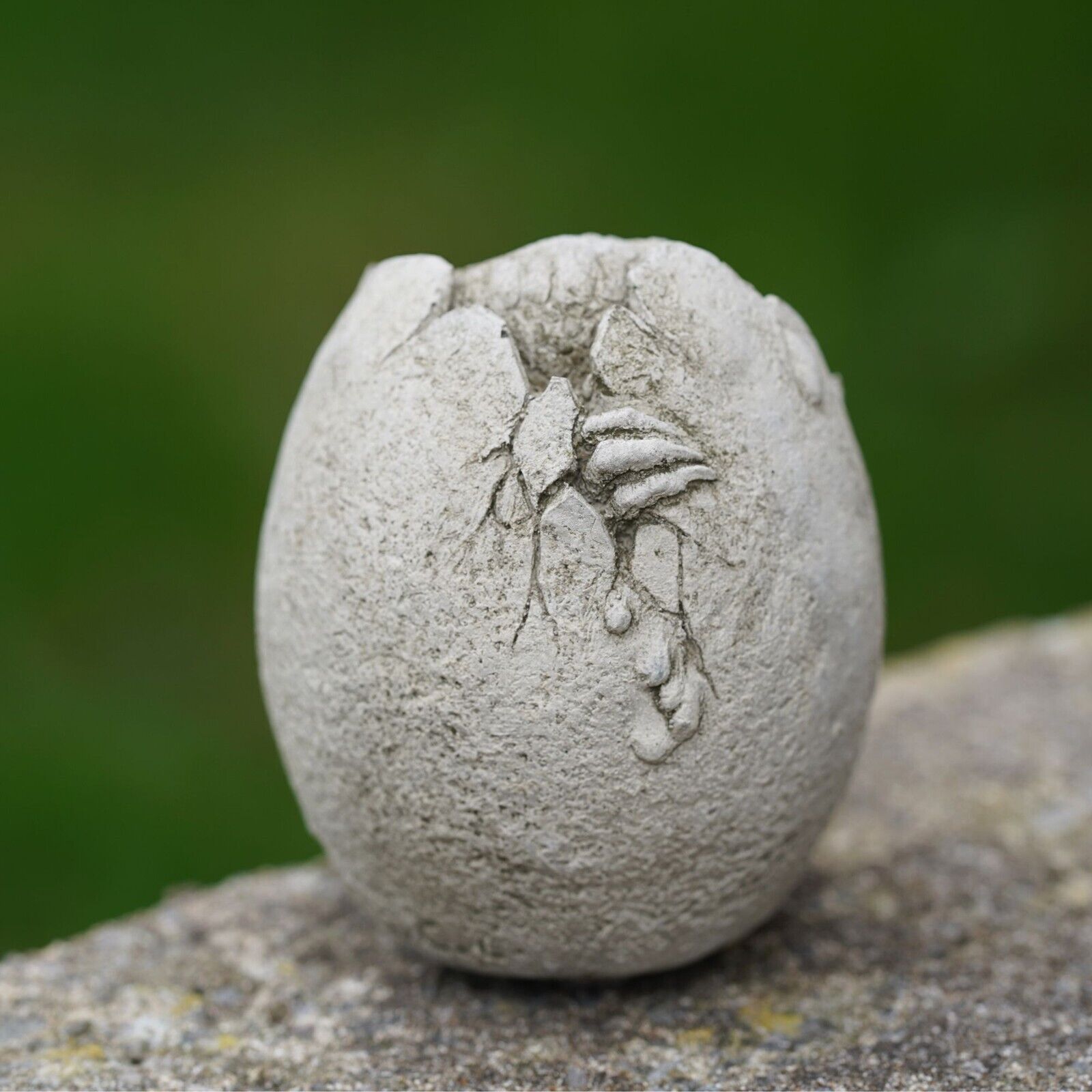 Dinosaur in Egg Stone Statue