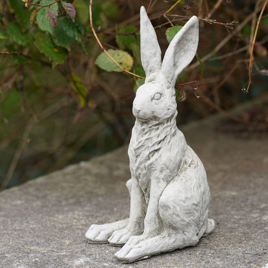 Squatting Hare Stone Statue