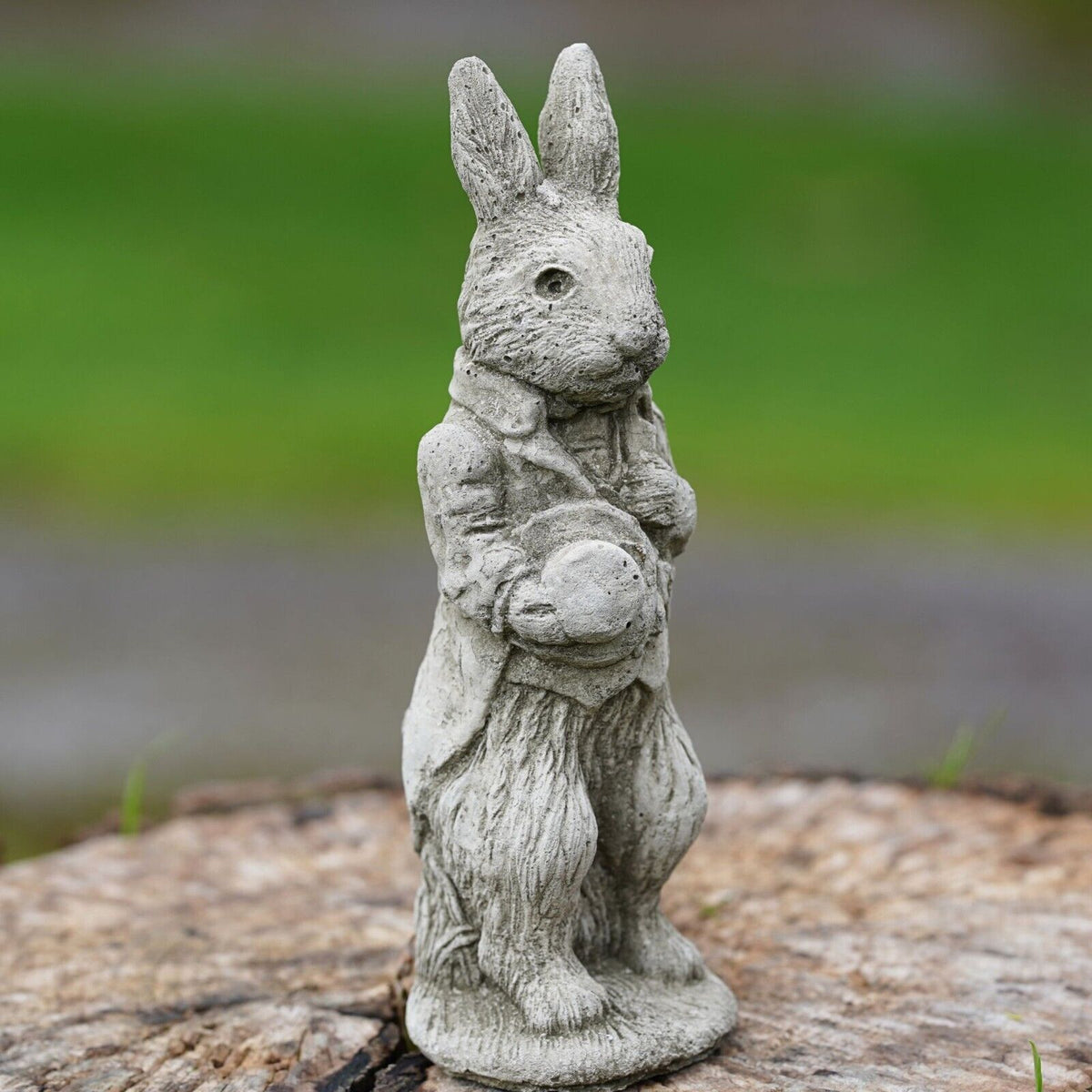 Peter Rabbit Headstone Mini Peter Rabbit Stone Statue – Burgess Home and Garden