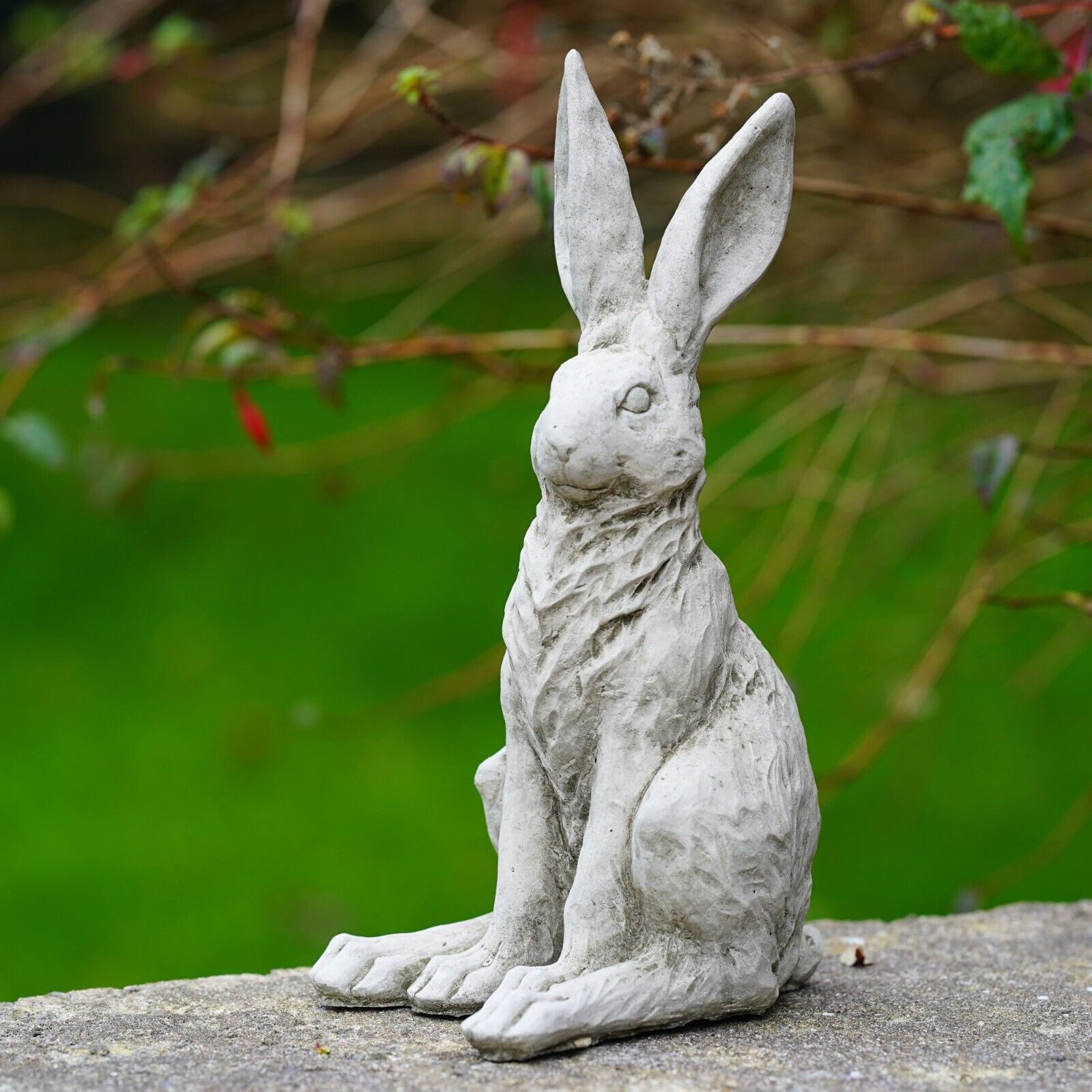 Squatting Hare Stone Statue
