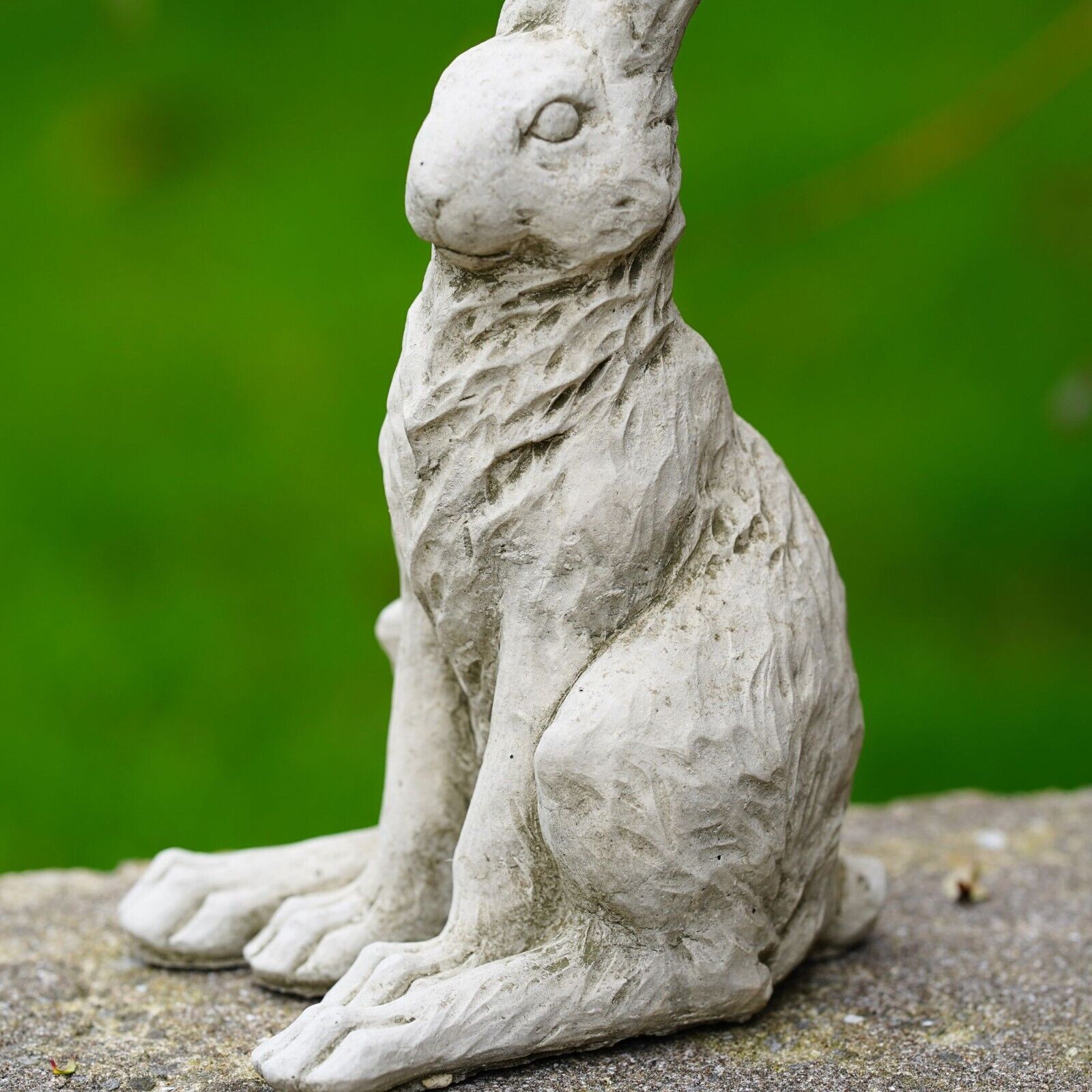 Squatting Hare Stone Statue