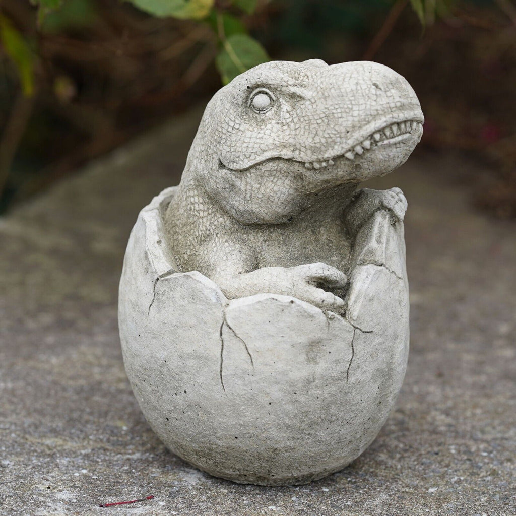 Dinosaur in Egg T-Rex Stone Statue
