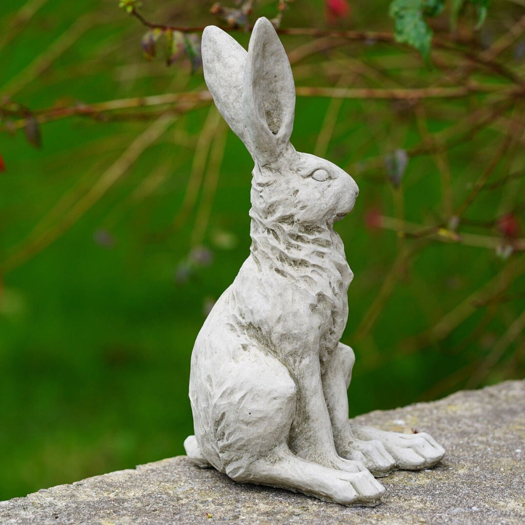 Squatting Hare Stone Statue