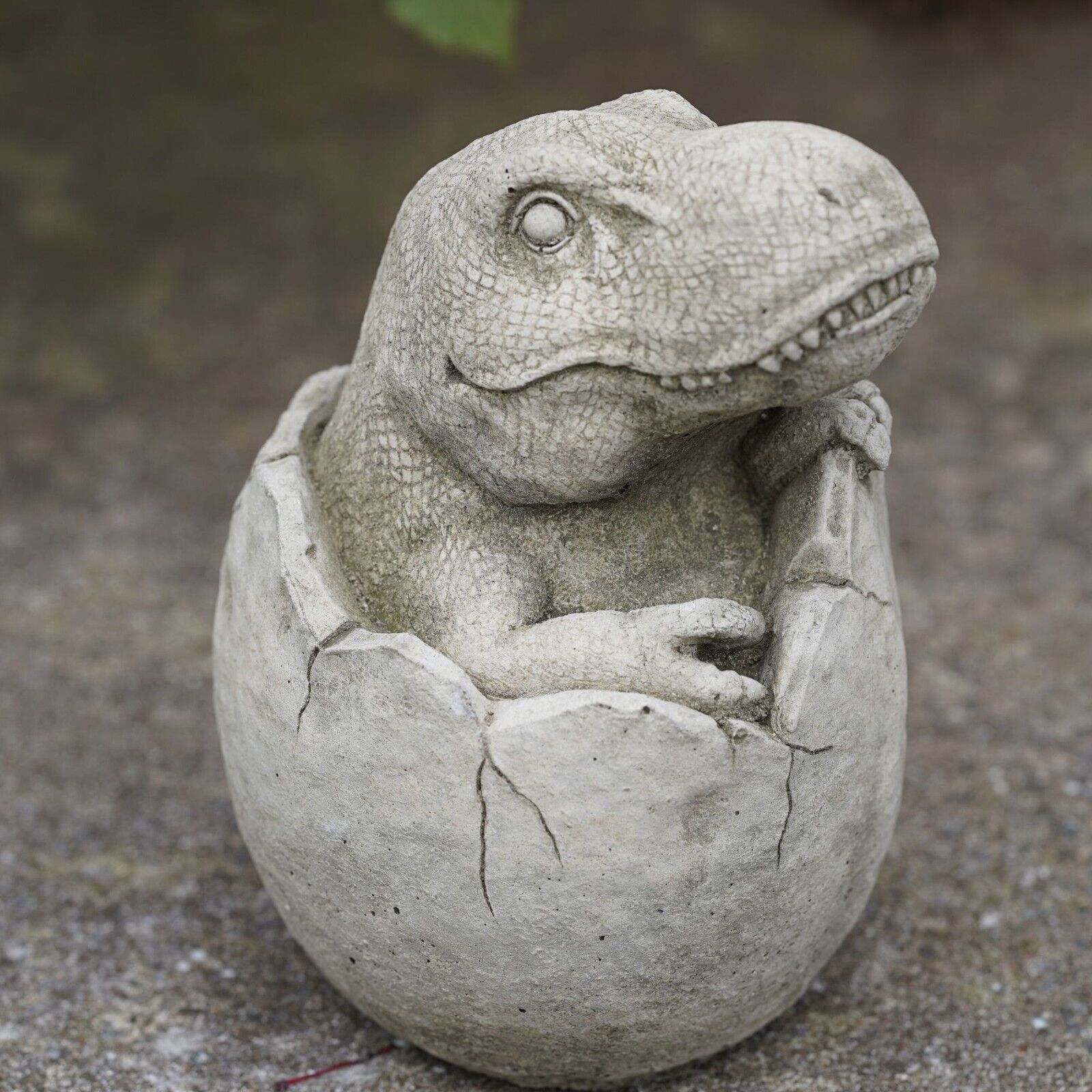 Dinosaur in Egg T-Rex Stone Statue
