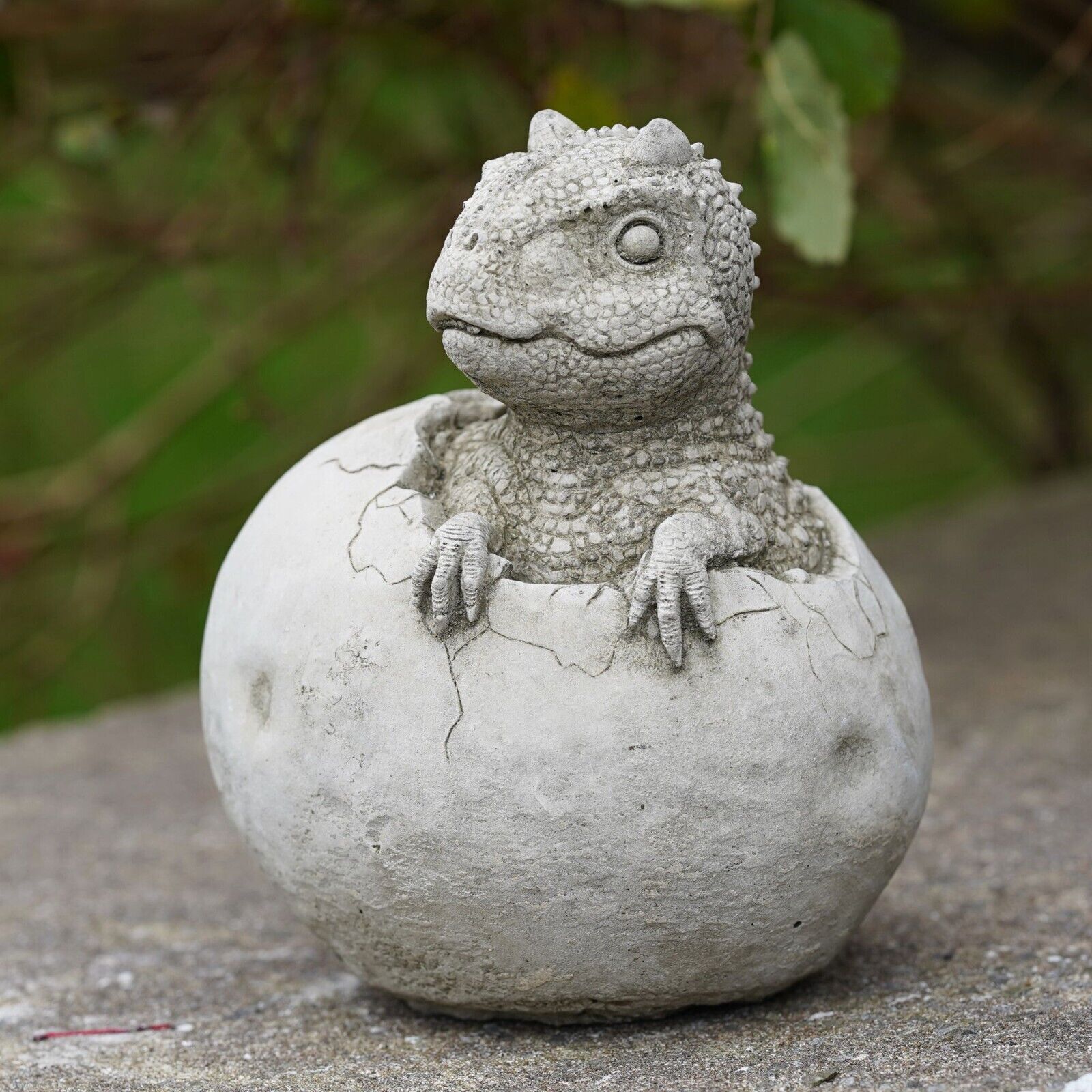 Dinosaur in Egg Shell Carnotaurus Stone Statue