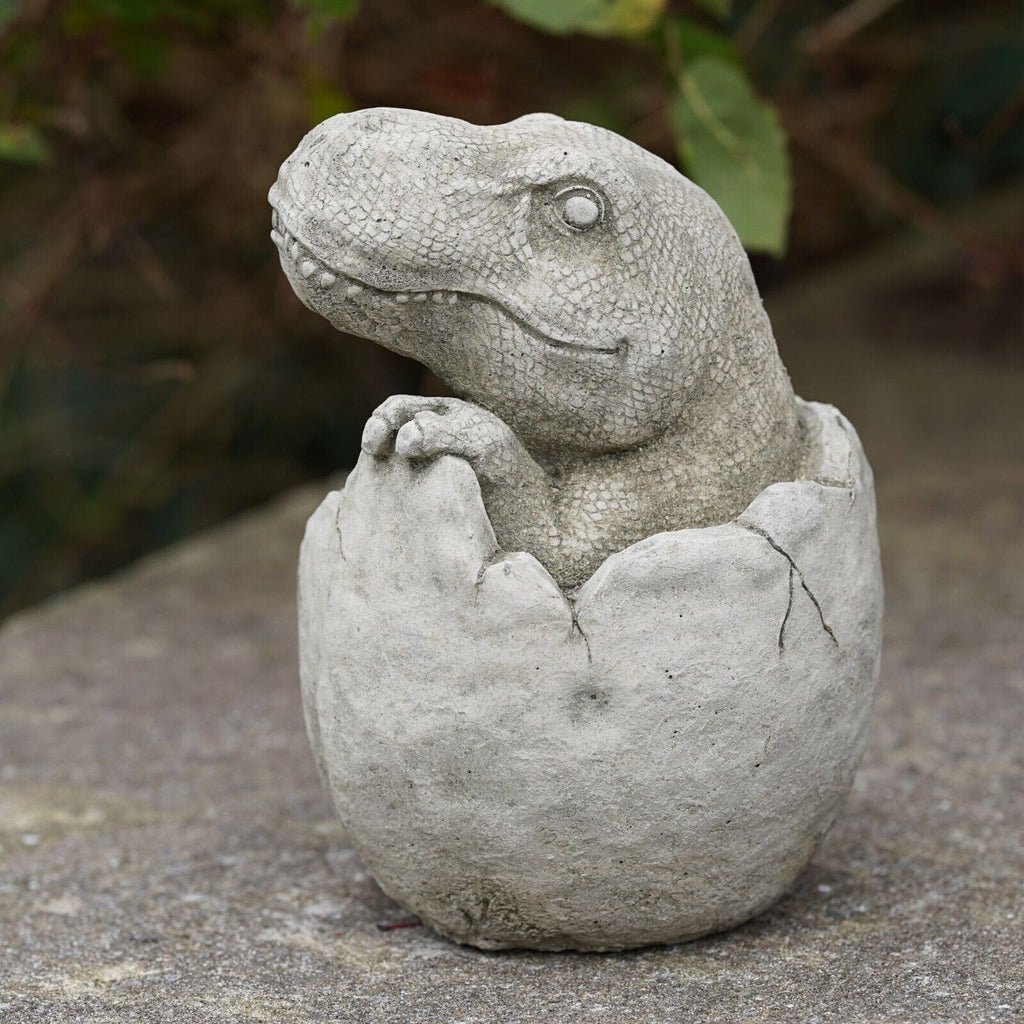 Dinosaur in Egg T-Rex Stone Statue