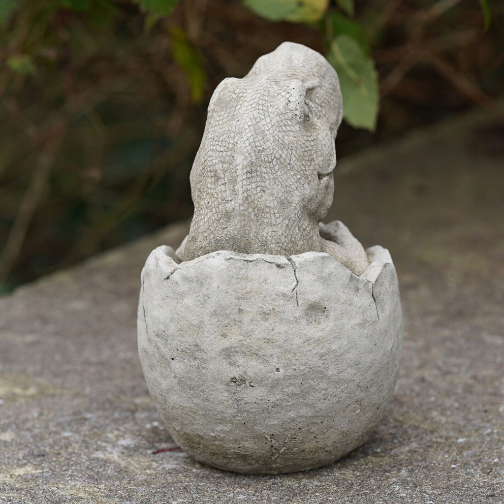 Dinosaur in Egg T-Rex Stone Statue