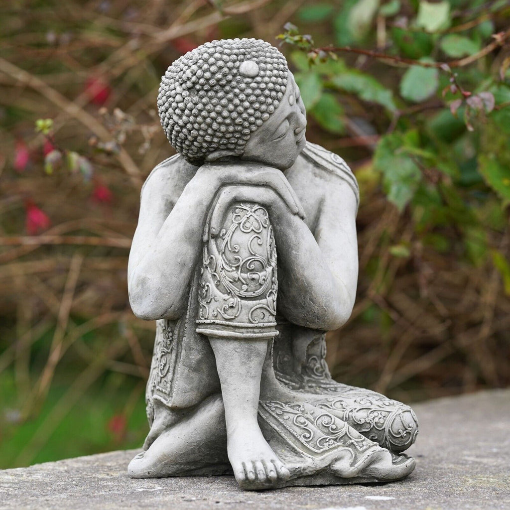 Large Sleepy Buddha Stone Statue