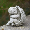 Sleeping Cherub Stone Statue
