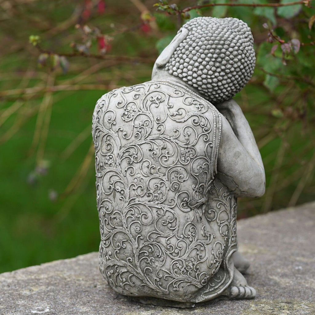 Large Sleepy Buddha Stone Statue