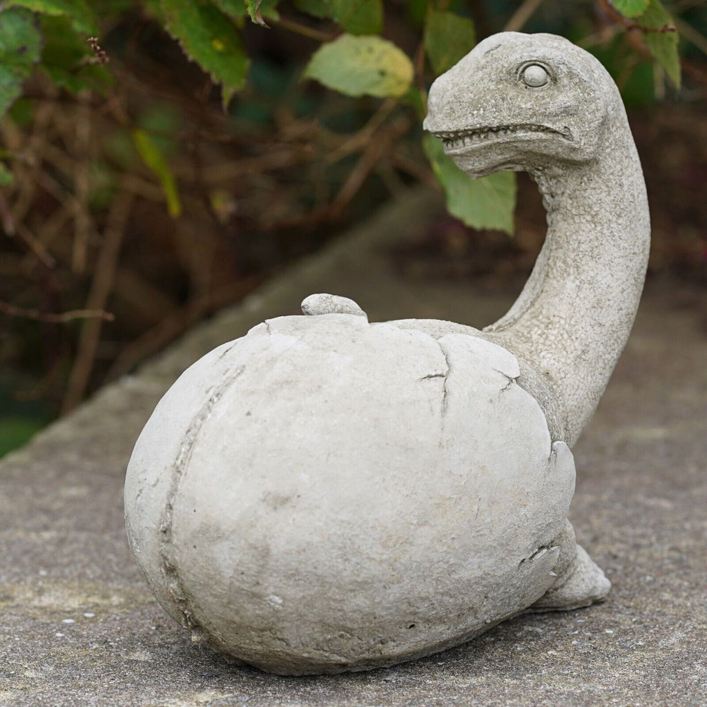 Dinosaur in Egg Shell Brachiosaurus Stone Statue