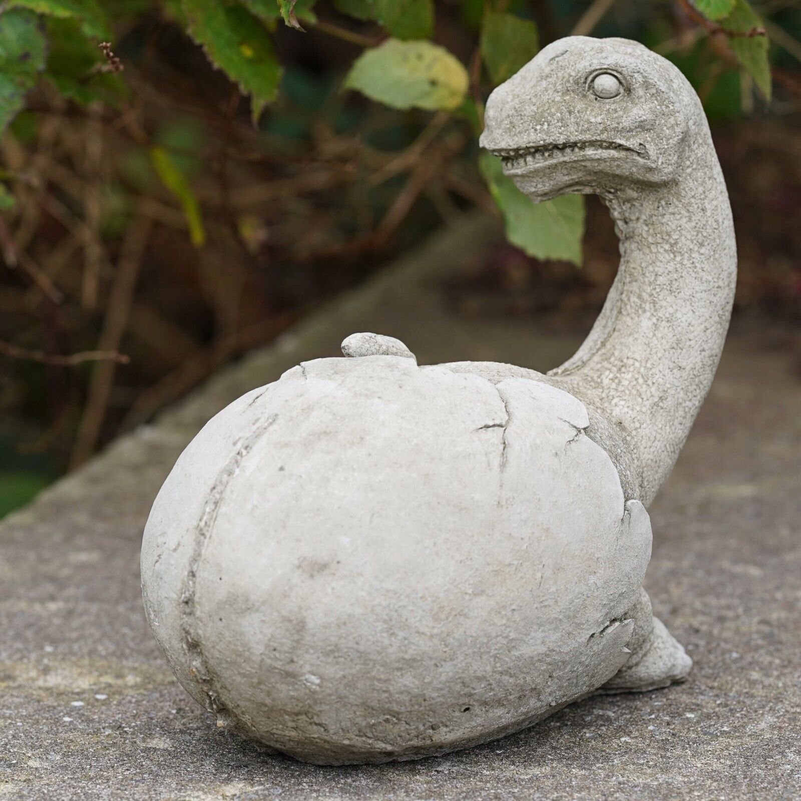 Dinosaur in Egg Shell Brachiosaurus Stone Statue