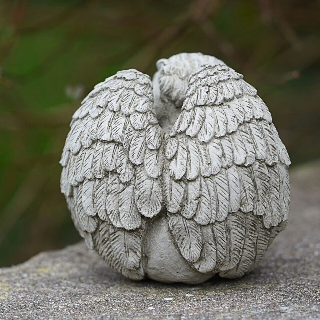 Sleeping Cherub Stone Statue