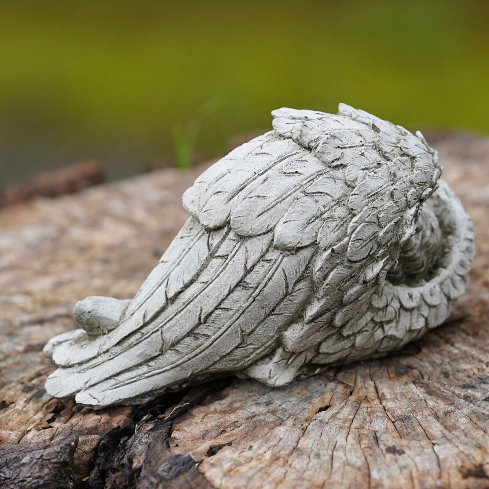 Winged Cherub Stone Statue