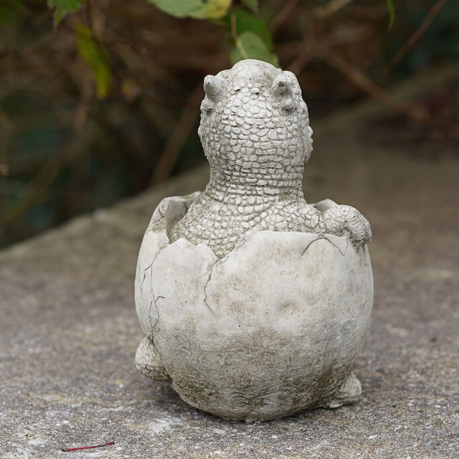 Dinosaur in Egg Stone Statue | Hard Head Pachycephalosaurus
