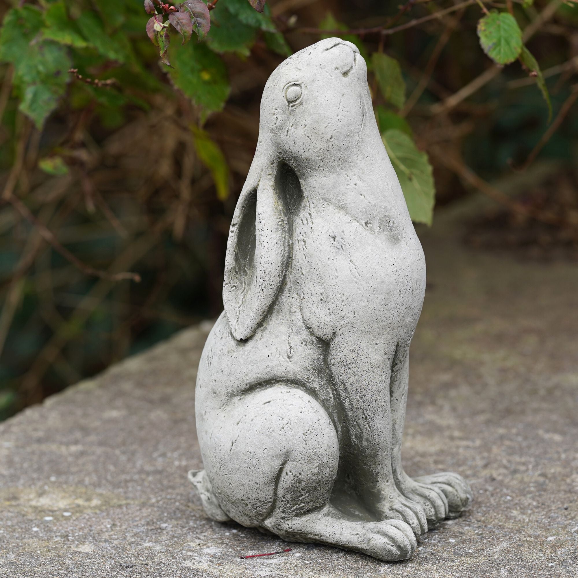 Moon Gazing Hare Stone Garden Statue | Rabbit Outdoor Ornament