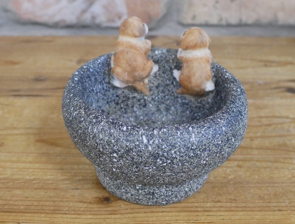 Puppy Flower Pot Resin Planter
