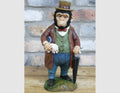 Monkey in Suit Resin Statue Home Ornament