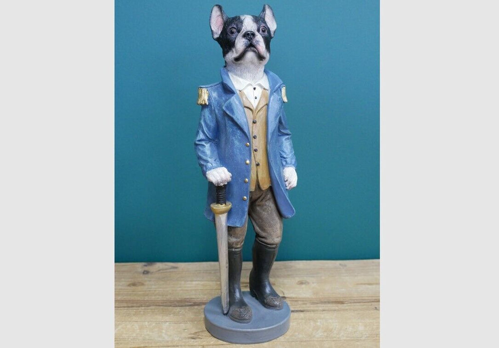 Vintage Militia Dogs Set 4 Resin Military Puppy Dog