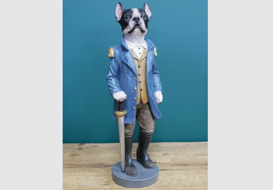 Vintage Militia Dogs Set 4 Resin Military Puppy Dog
