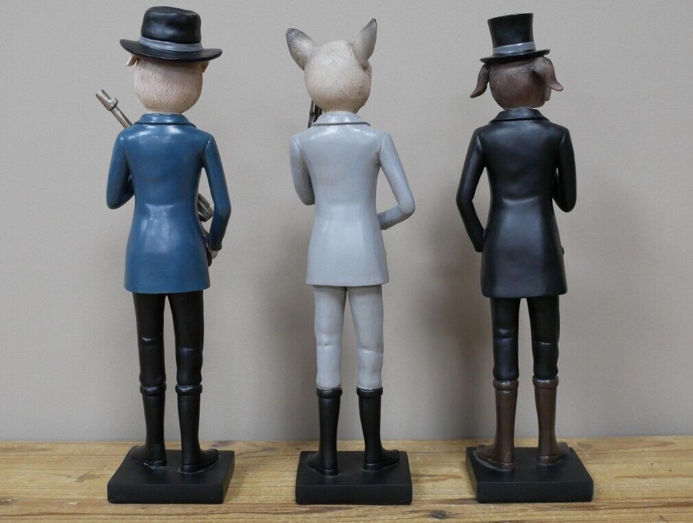 Gangster Dogs Mafia Resin Statue Set 3