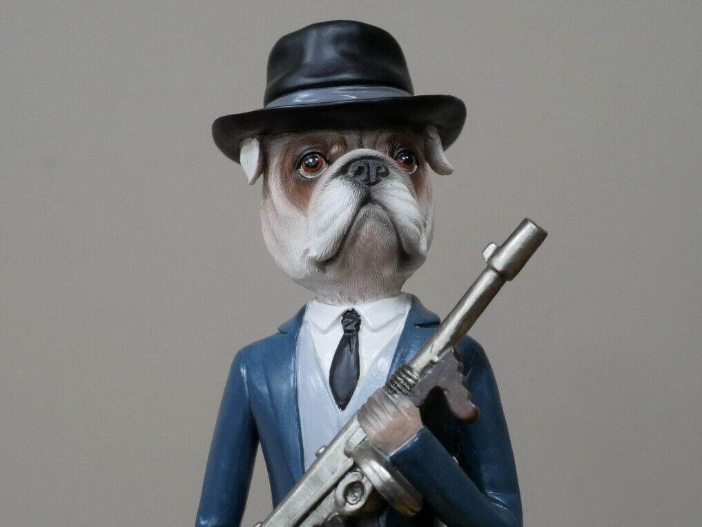 Gangster Dogs Mafia Resin Statue Set 3