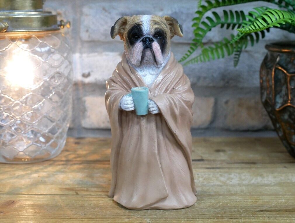 Bedtime British Bulldog Resin Ornament