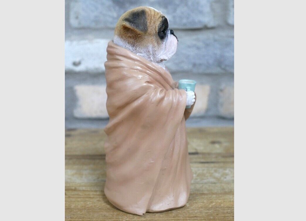 Bedtime British Bulldog Resin Ornament