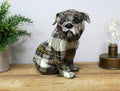 Tartan British Bulldog Resin Ornament