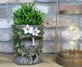 Green Lady Resin Planter Greenman Flower Pot