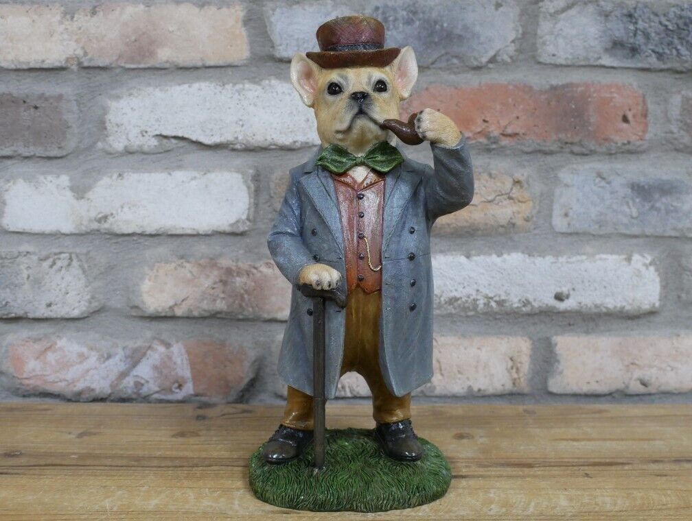 French Bulldog Gentleman Resin Ornament
