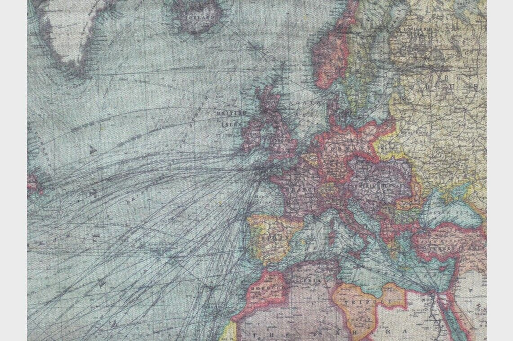 XL Large World Map Wall Art Canvas Hanging