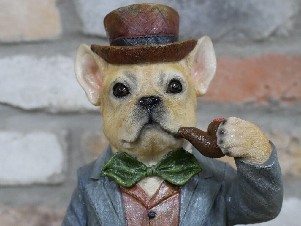 French Bulldog Gentleman Resin Ornament