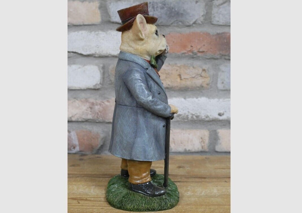 French Bulldog Gentleman Resin Ornament