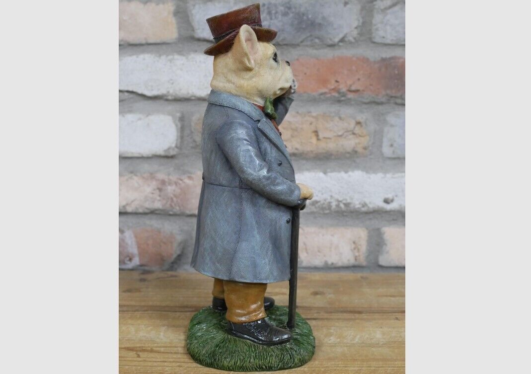 French Bulldog Gentleman Resin Ornament