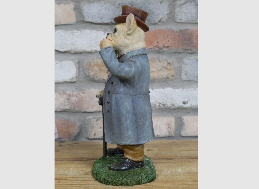 French Bulldog Gentleman Resin Ornament