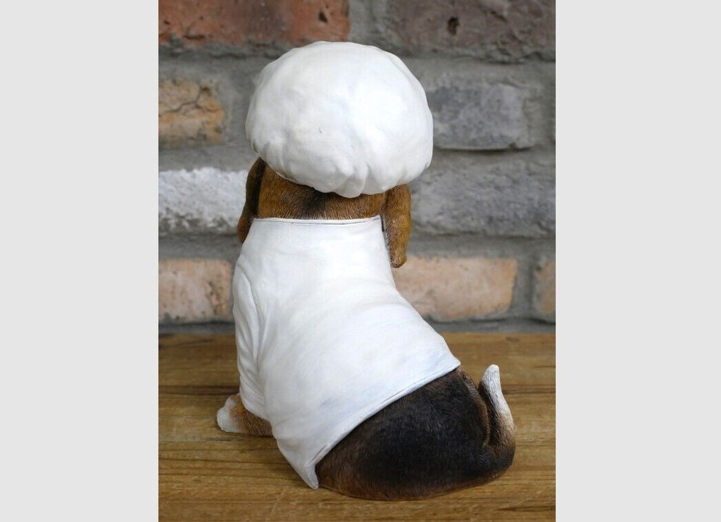Dachshund Chef Resin Ornament Sausage Dog Statue