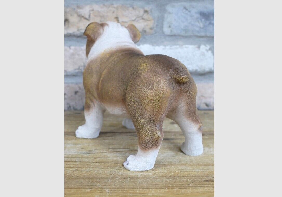 Standing British Bulldog Resin Ornament