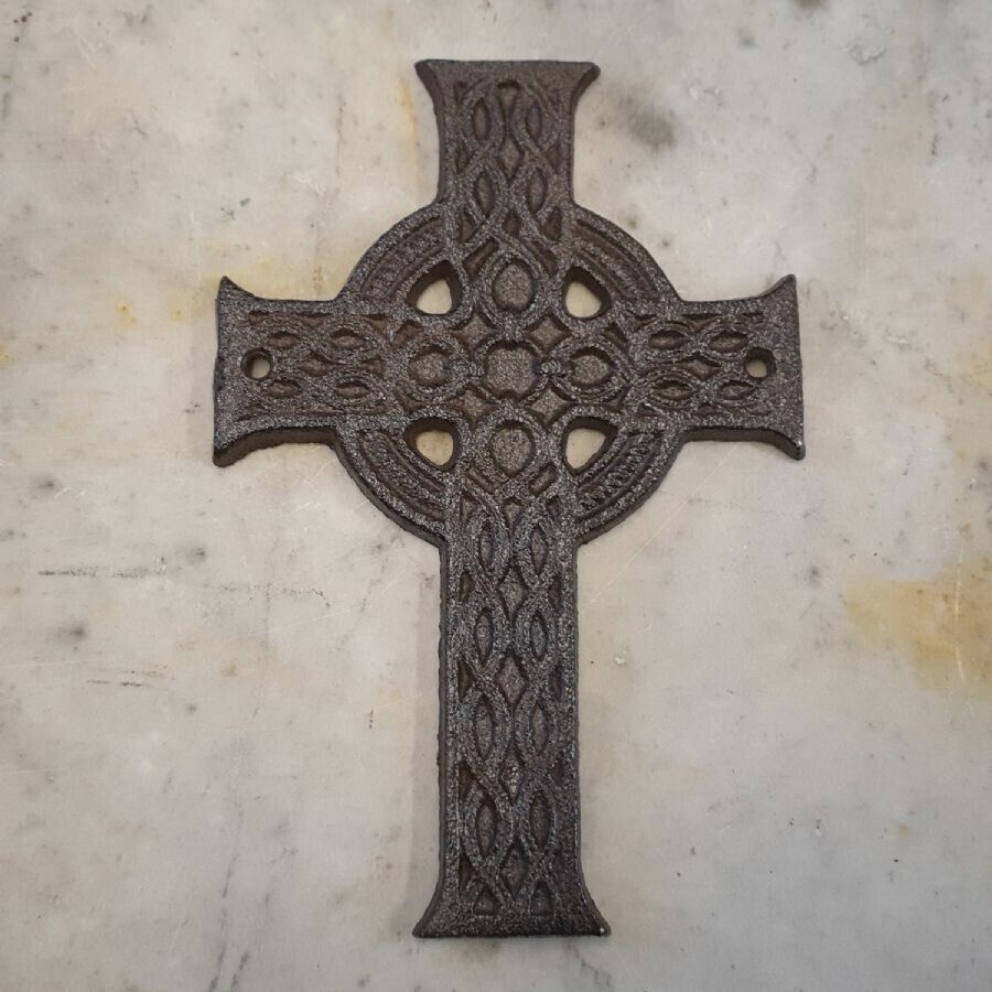 Cast Iron Celtic Cross Wall Hanging