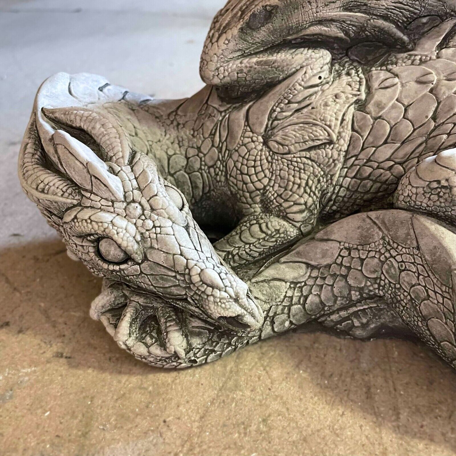 Celtic Welsh Dragon Stone Statue