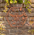 Large Bumble Bee Metal Wall Plaque