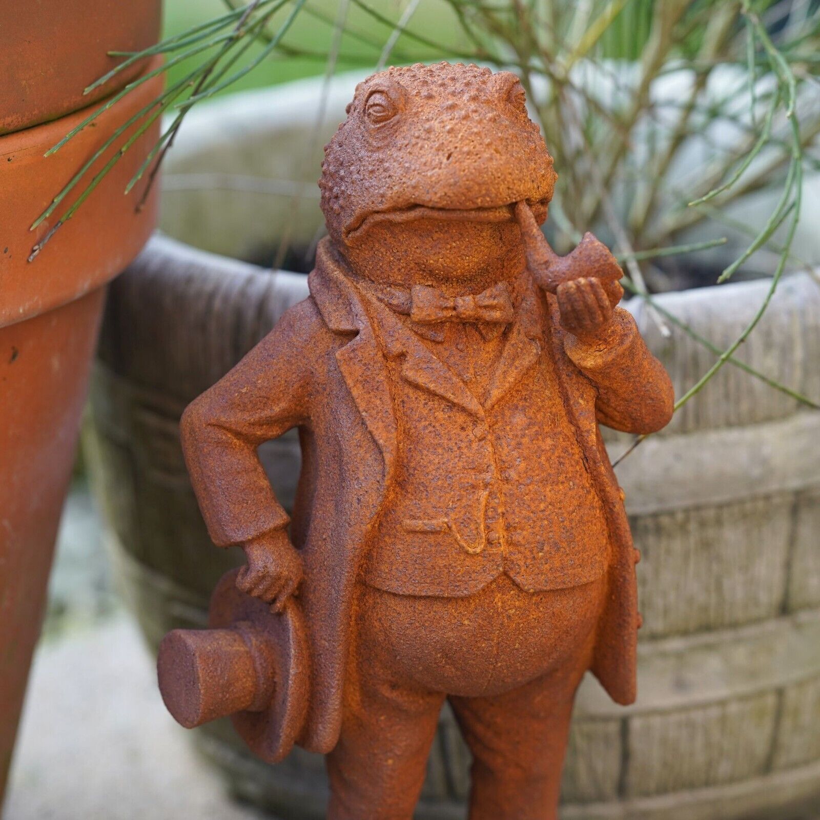 Cast Iron Mr Toad Garden Sculpture