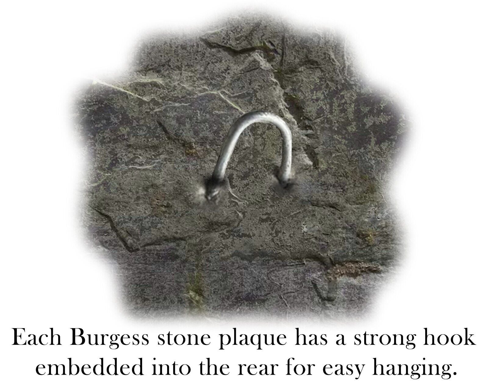 Jesus on the Cross Stone Hanging Plaque